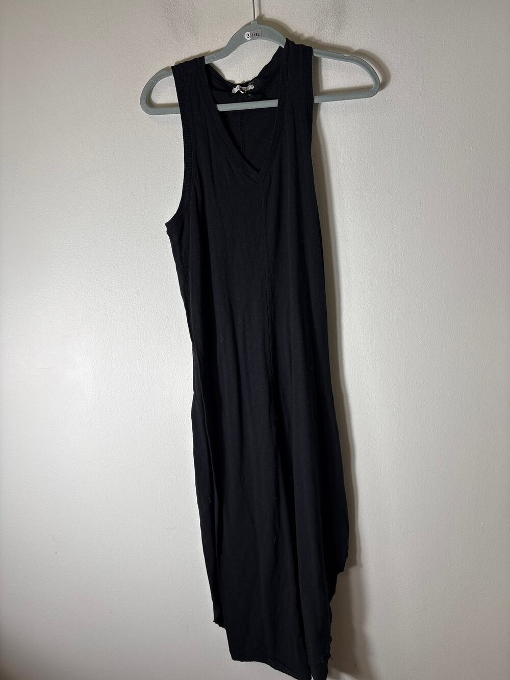 Z Supply Black Sleeveless V-Neck Cotton Maxi Dress Sz M